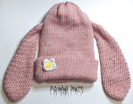 Flower Bunny Beanie *MADE TO ORDER*