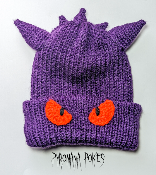 Purple Monster Beanie *MADE TO ORDER*