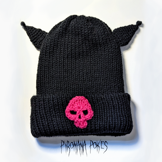 Skull Bunny Beanie*MADE TO ORDER*